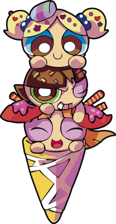 Powerpuff Girls 9 Engraving Svg Design, Free Vectors File